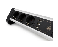 Spacetronik Listwa zasilająca z USB SPS-T38BS - 3 gniazda 1.5m - 1153963 - zdjęcie 2